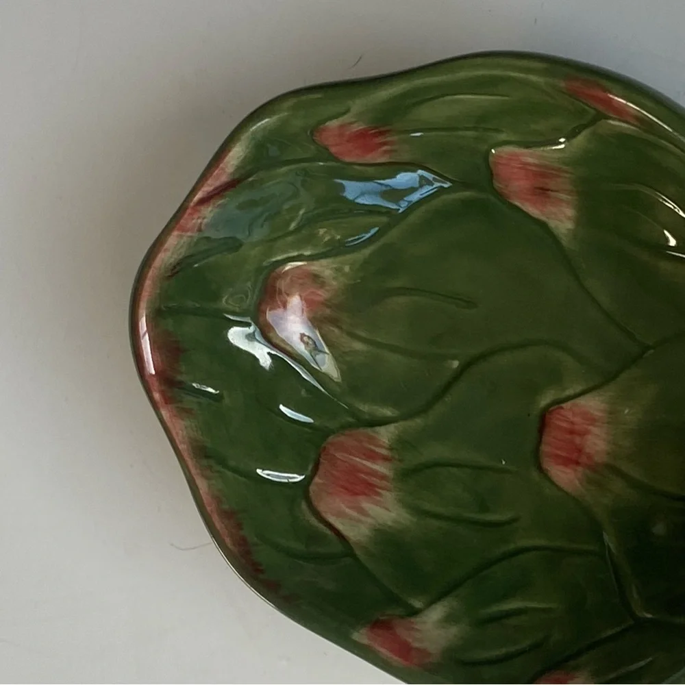 Williams Sonoma Artichoke Dish Jardin Potager Collection 5.25” Green Vegetables